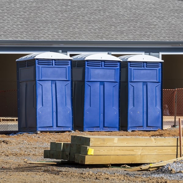 what is the maximum capacity for a single porta potty in Burchinal